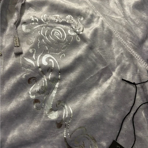 BCBGMaxAzria Silver Fabric with Black Label Size L - Picture 11 of 16